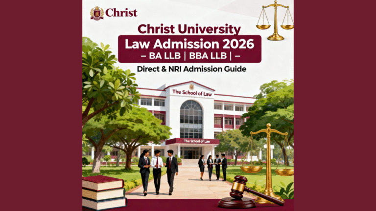 Christ University Direct Admission in BA LLB and BBA LLB 2026 | Eligibility | Fees | Placements | NRI Quota | Profile-Based Guide