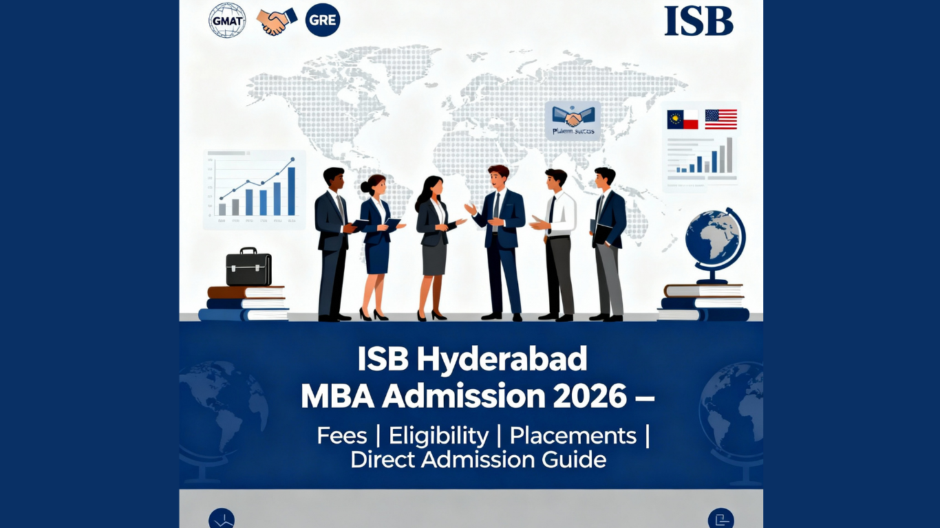 ISB Hyderabad Direct Admission 2026 – Eligibility | Fees | Placements | Ranking |    Management/NRI Quota Guide