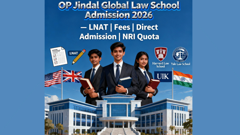 Is Direct Admission in OP Jindal Possible? – Eligibility | LNAT | Fees | Placements | NRI/Management Quota | Profile-Based Guide