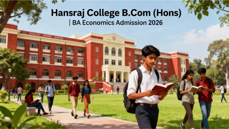 Direct Admission in Hansraj College 2026 | B.Com (Hons) | BA Economics | Admission Process, Cutoff, Fees, Placement