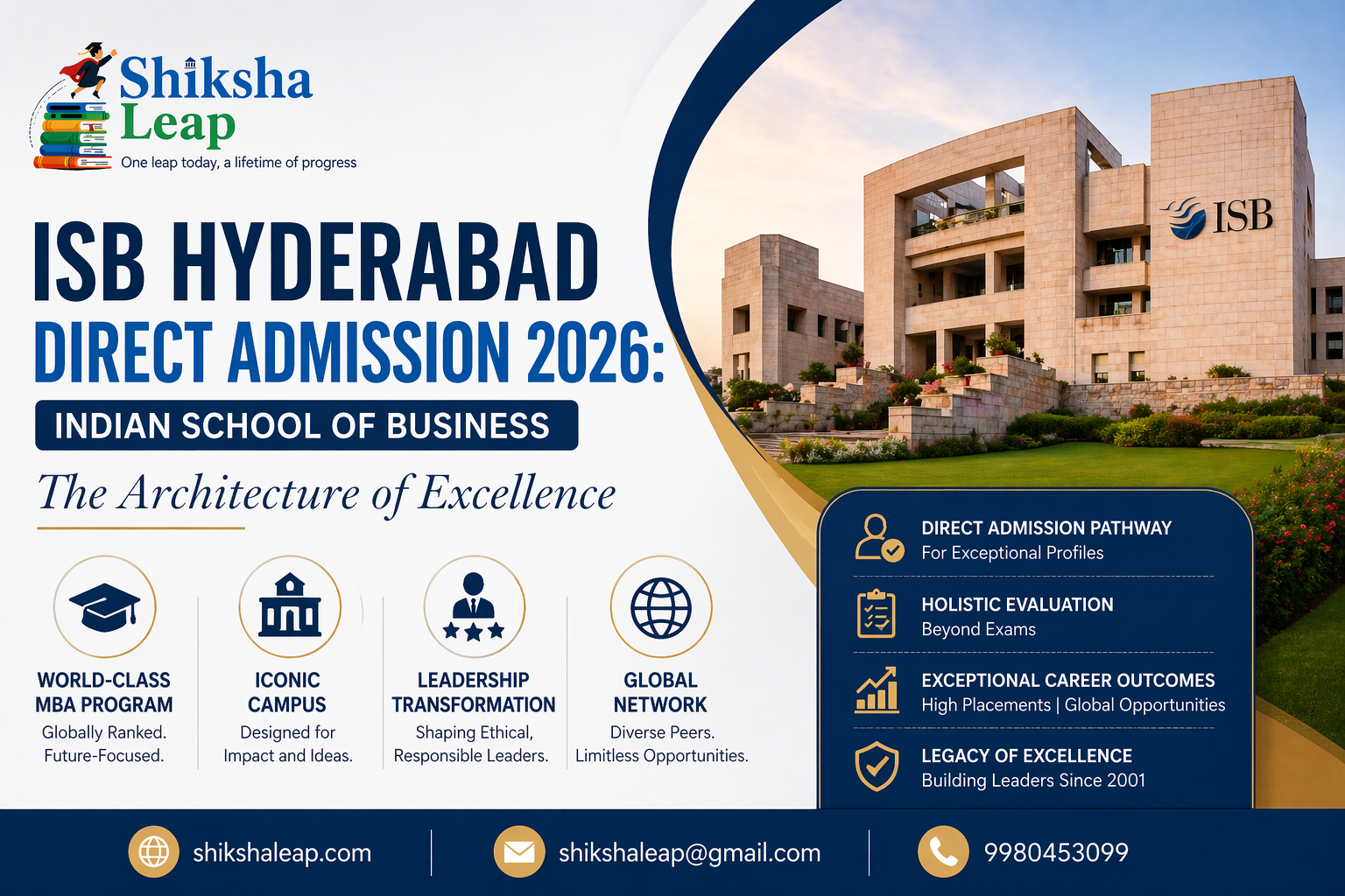 ISB Hyderabad Direct Admission 2026: Indian School of Business – The Architecture of Excellence