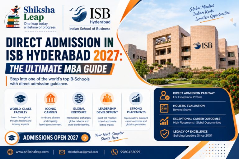 ISB Hyderabad Direct Admission 2027-Indian School of Business – The Architecture of Excellence
