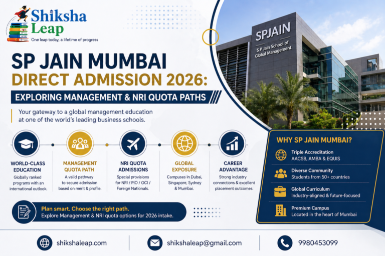 SP Jain Mumbai Direct Admission 2026: Exploring Management & NRI Quota Paths