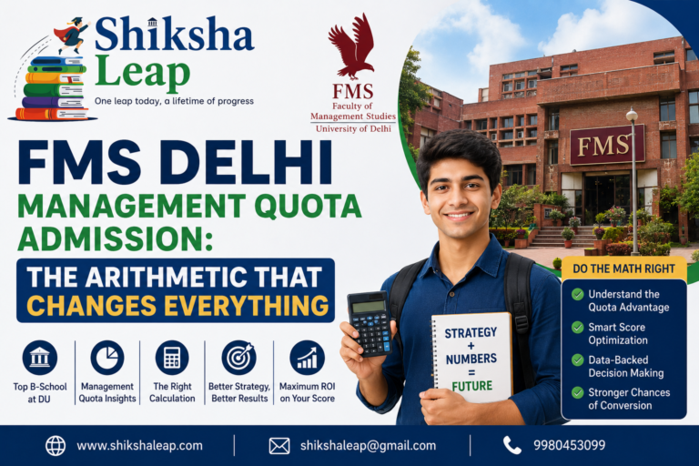 FMS Delhi Management Quota Admission: The Arithmetic That Changes Everything
