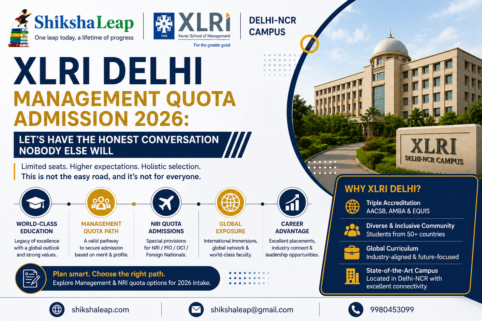 XLRI Delhi Management Quota Admission 2026: Let’s Have the Honest Conversation Nobody Else Will