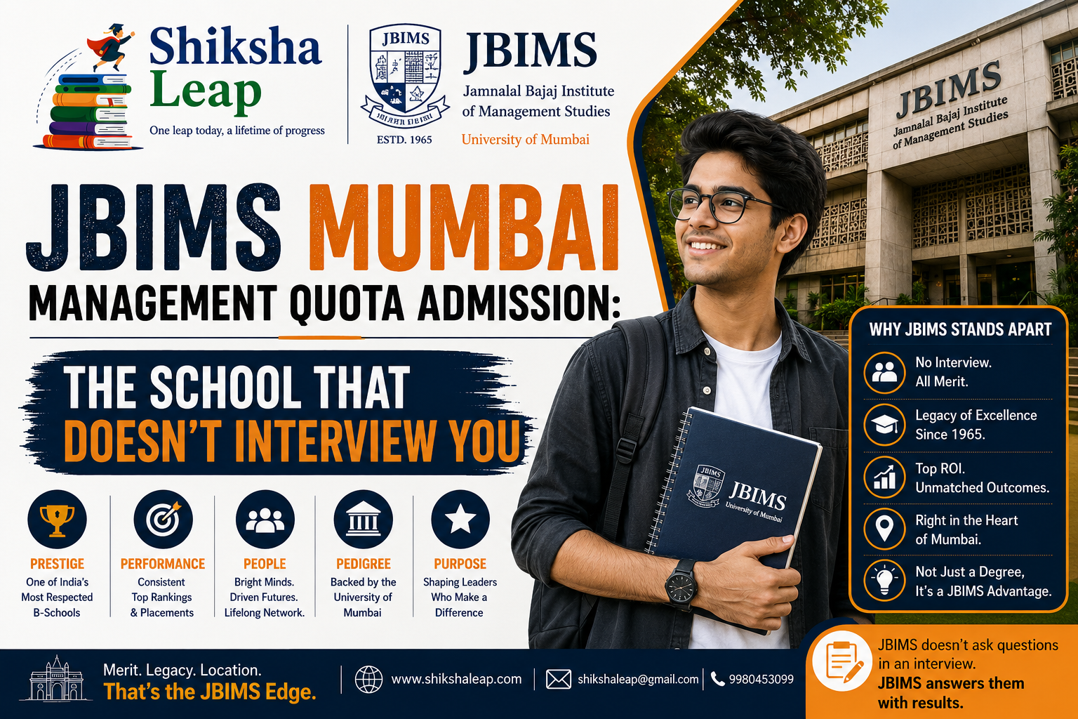 JBIMS Mumbai Management Quota Admission: The School That Doesn’t Interview You