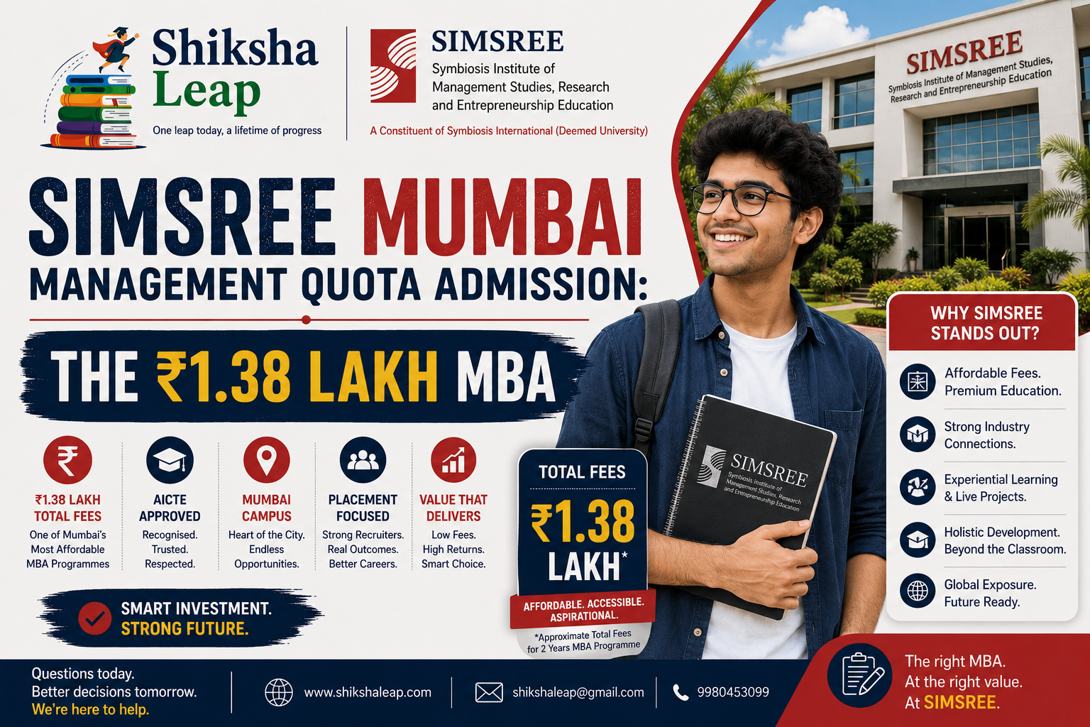 SIMSREE Mumbai Management Quota Admission: The ₹1.38 Lakh MBA 