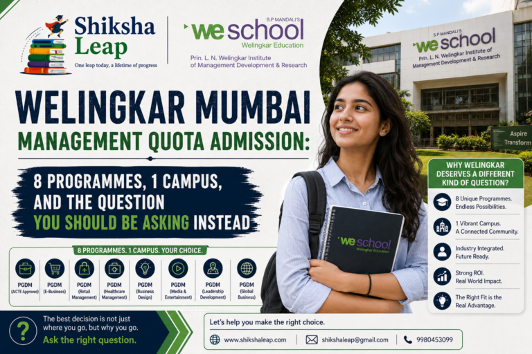 Welingkar Mumbai Management Quota Admission: 8 Programmes, 1 Campus, and the Question You Should Be Asking Instead