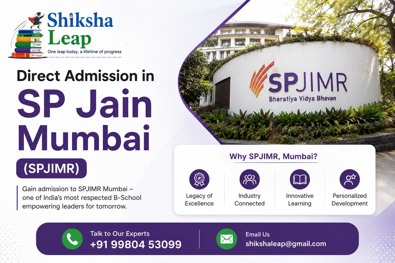 Direct Admission in SP Jain Mumbai 2027: The Power of Profile Shortlisting
