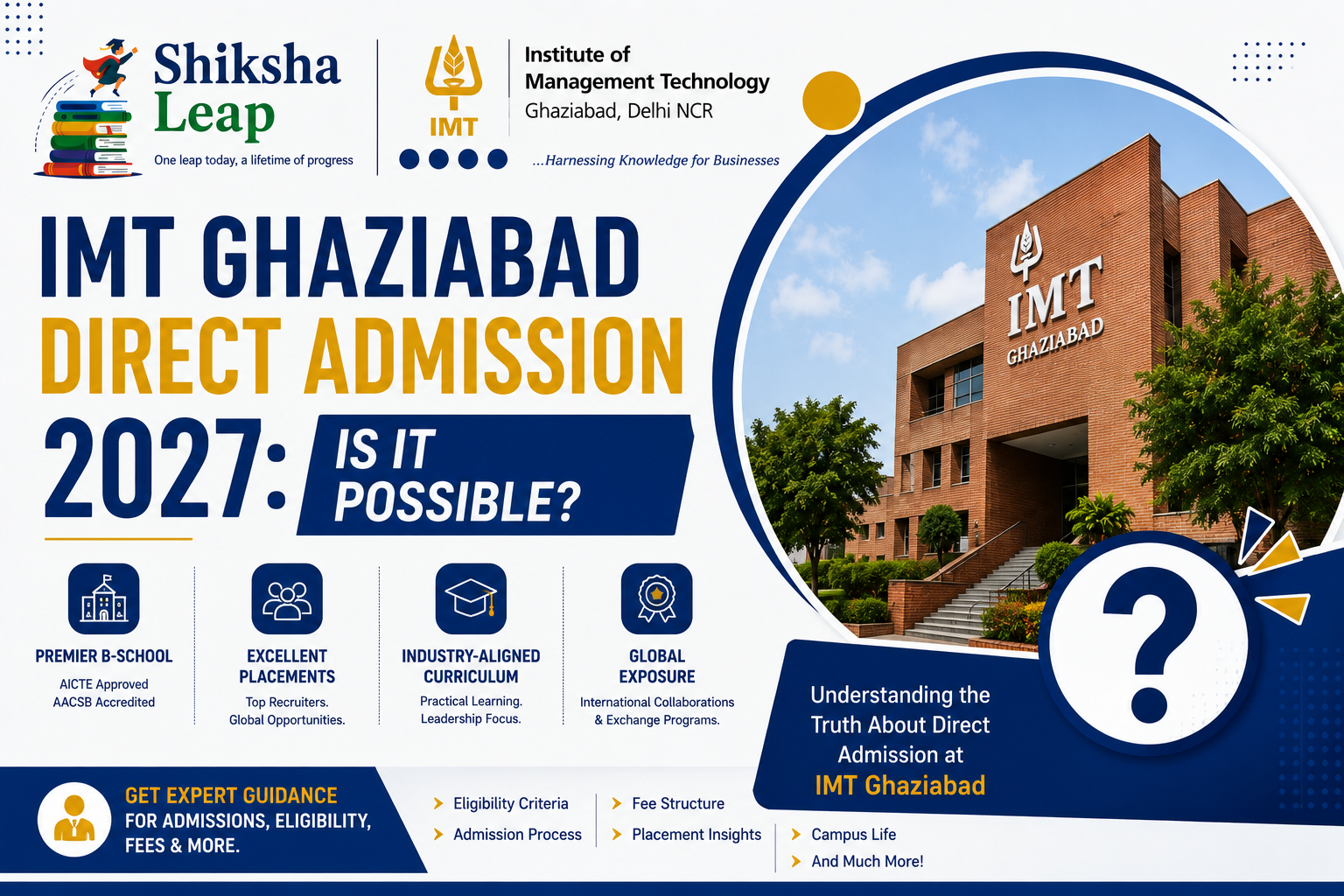 IMT Ghaziabad Direct Admission 2027: Is it possible?