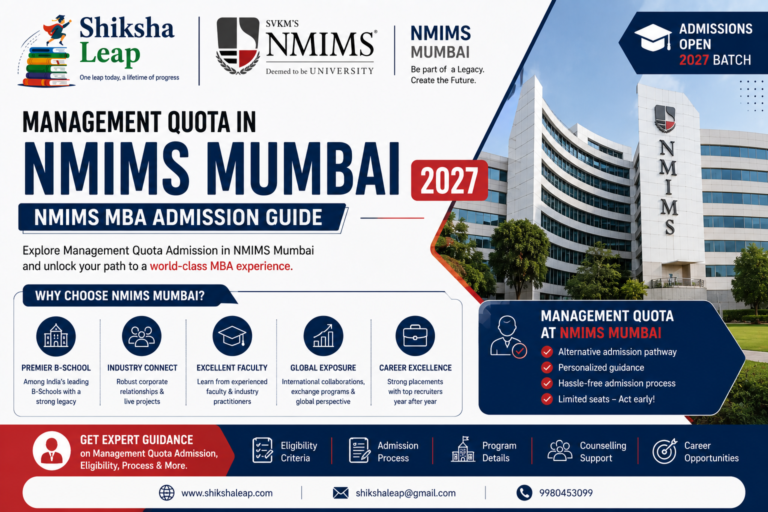 Management Quota in NMIMS Mumbai 2027: NMIMS MBA Admission Guide