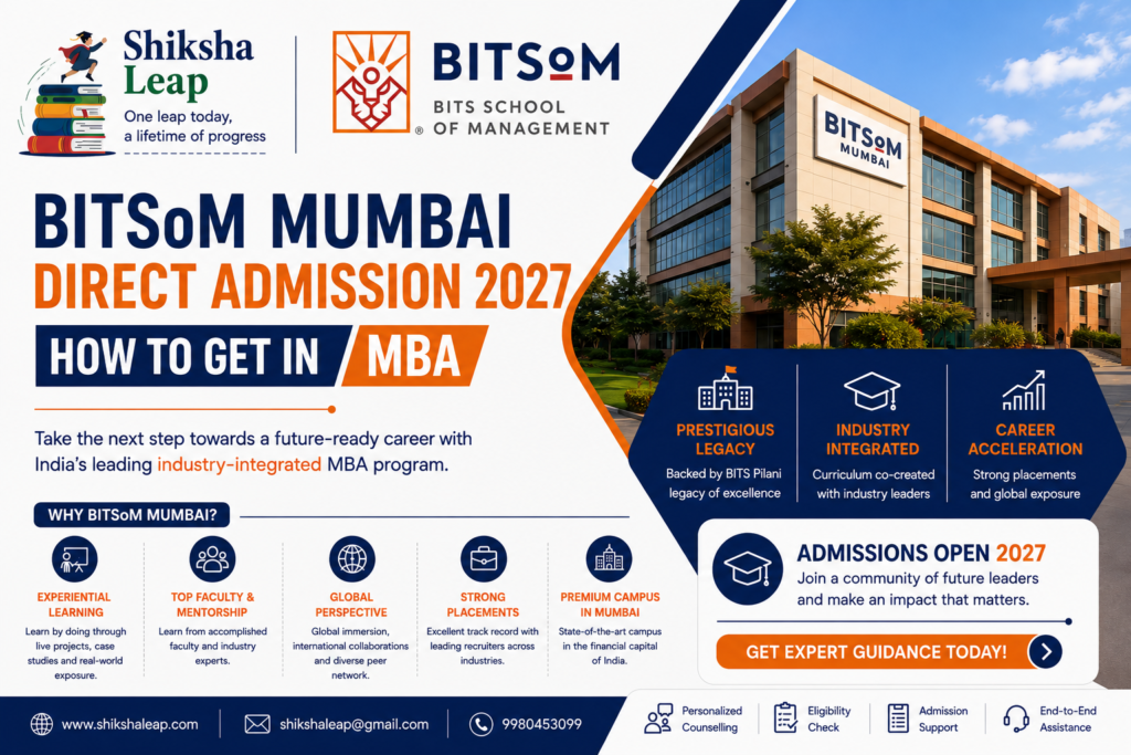 BITSoM Mumbai Direct Admission 2027: How to Get in MBA
