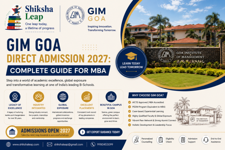 GIM Goa Direct Admission 2027: Complete Guide for MBA