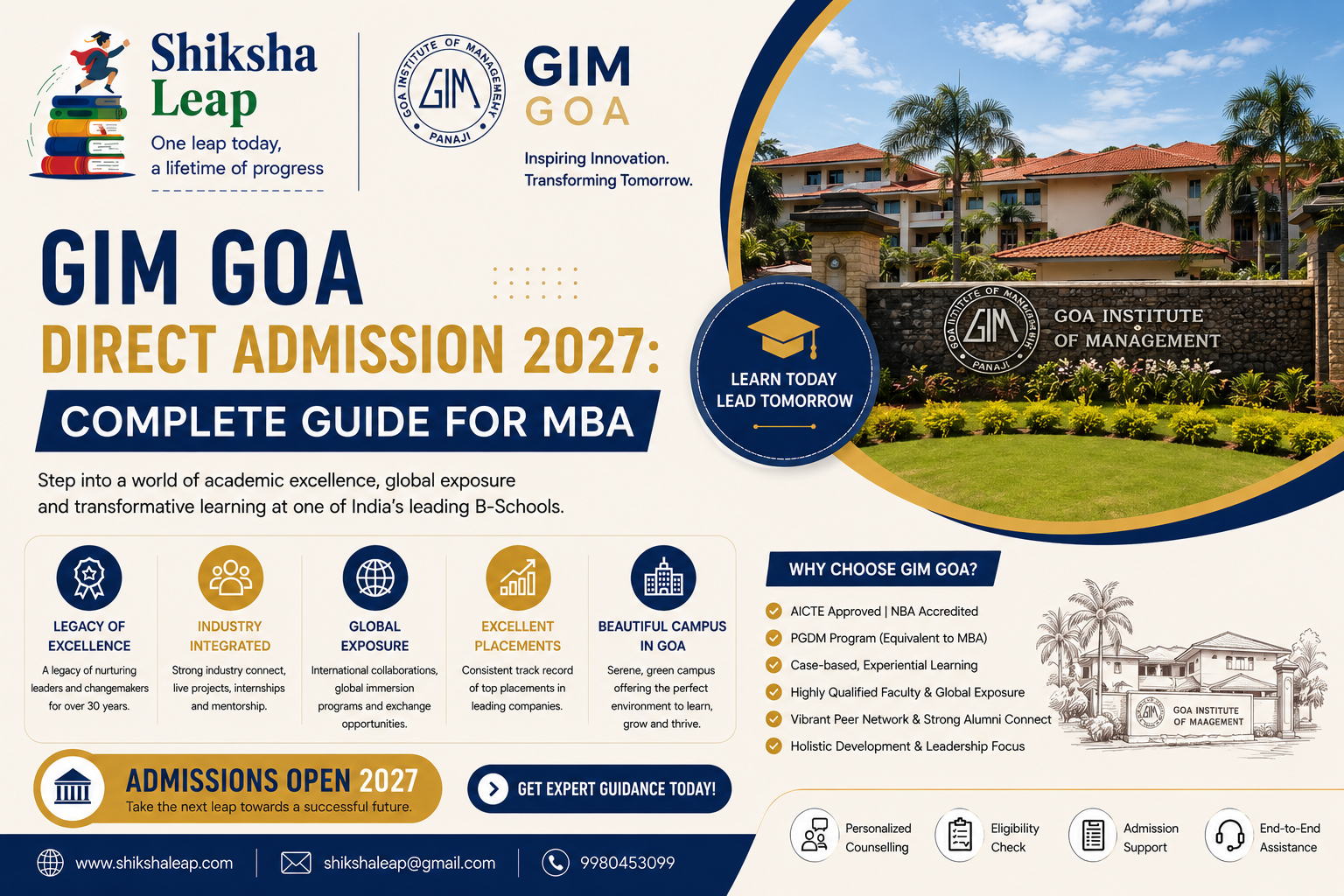 GIM Goa Direct Admission 2027: Complete Guide for MBA