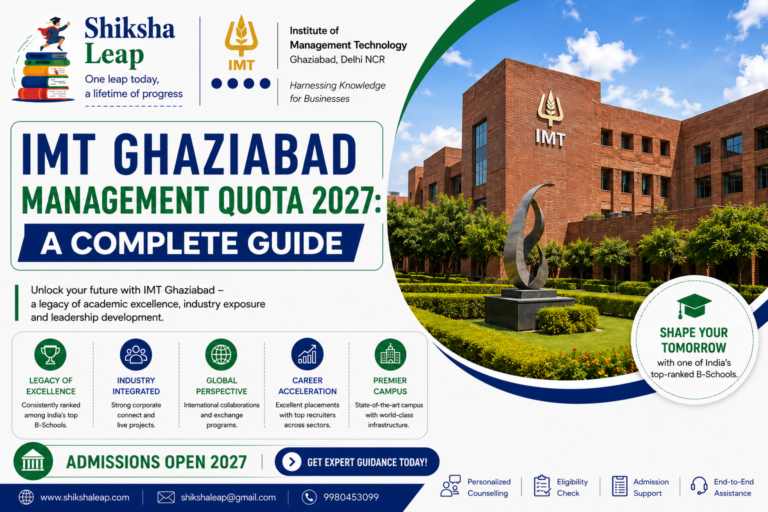IMT Ghaziabad Management Quota 2027: A Complete Guide