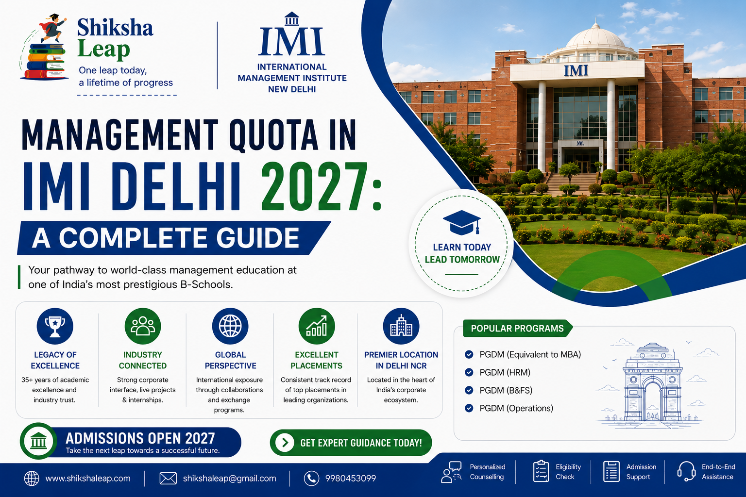 Management Quota in IMI Delhi 2027: A Complete Guide