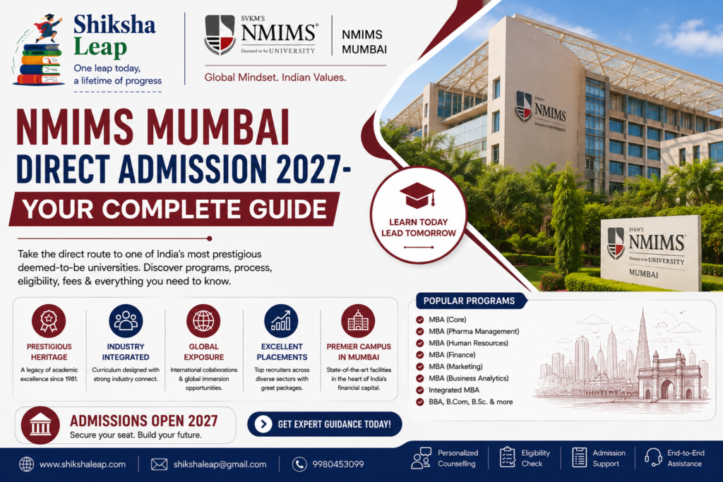 NMIMS Mumbai Direct Admission 2027: Your Complete Guide