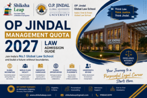 OP Jindal Management Quota 2027: Law Admission Guide