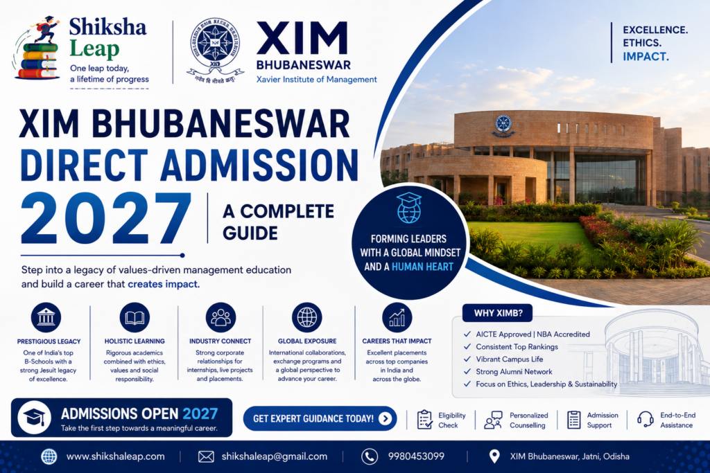 XIM Bhubaneswar Direct Admission 2027: A Complete Guide