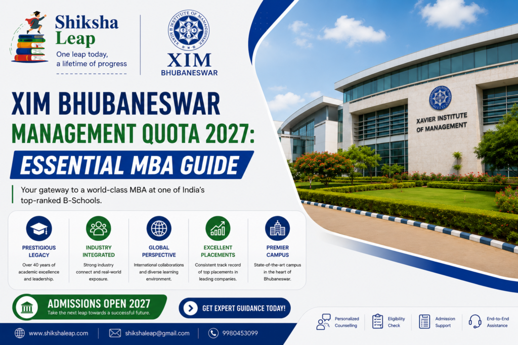 XIM Bhubaneswar Management Quota 2027: Essential MBA Guide