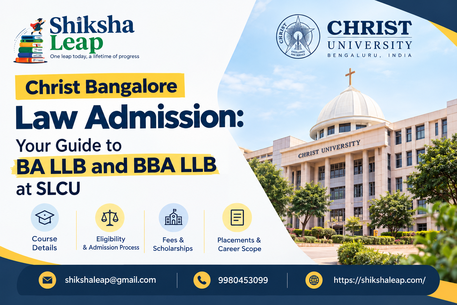 Christ Bangalore Law Admission 2027: Your Guide to BA LLB and BBA LLB at SLCU