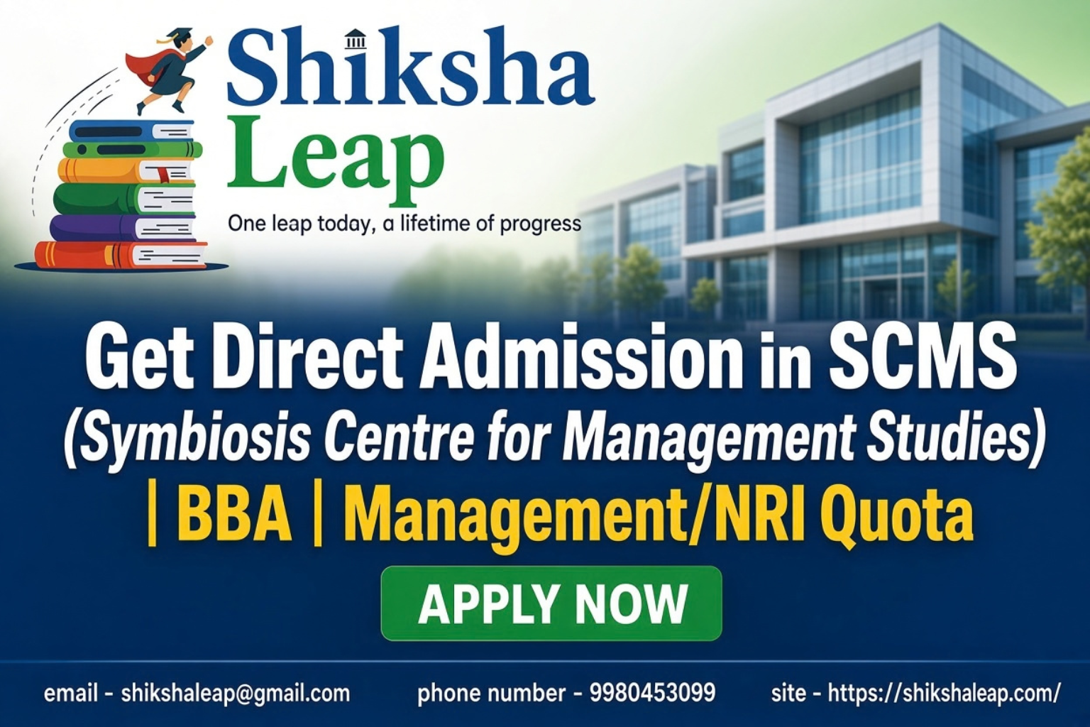 Get Direct Admission in SCMS (Symbiosis Centre for Management Studies) 2027 | BBA | Management/NRI Quota