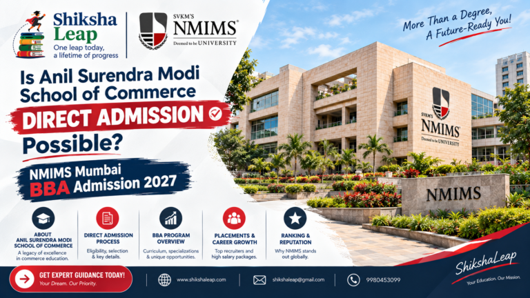 Is Anil Surendra Modi School of Commerce Direct Admission Possible-NMIMS Mumbai BBA Admission 2027