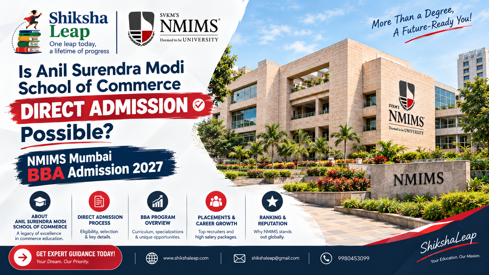 Is Anil Surendra Modi School of Commerce Direct Admission Possible-NMIMS Mumbai BBA Admission 2027