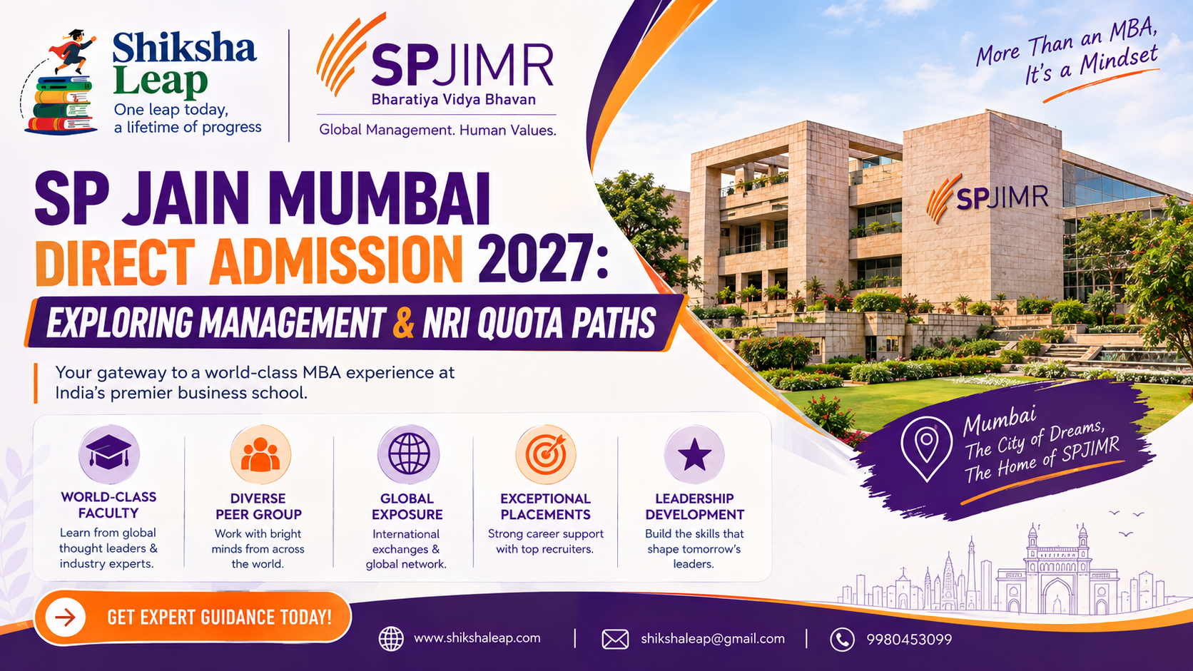 SP Jain Mumbai Direct Admission 2027: Exploring Management & NRI Quota Paths